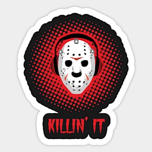 Halloween Killin It DJ Tee Sticker